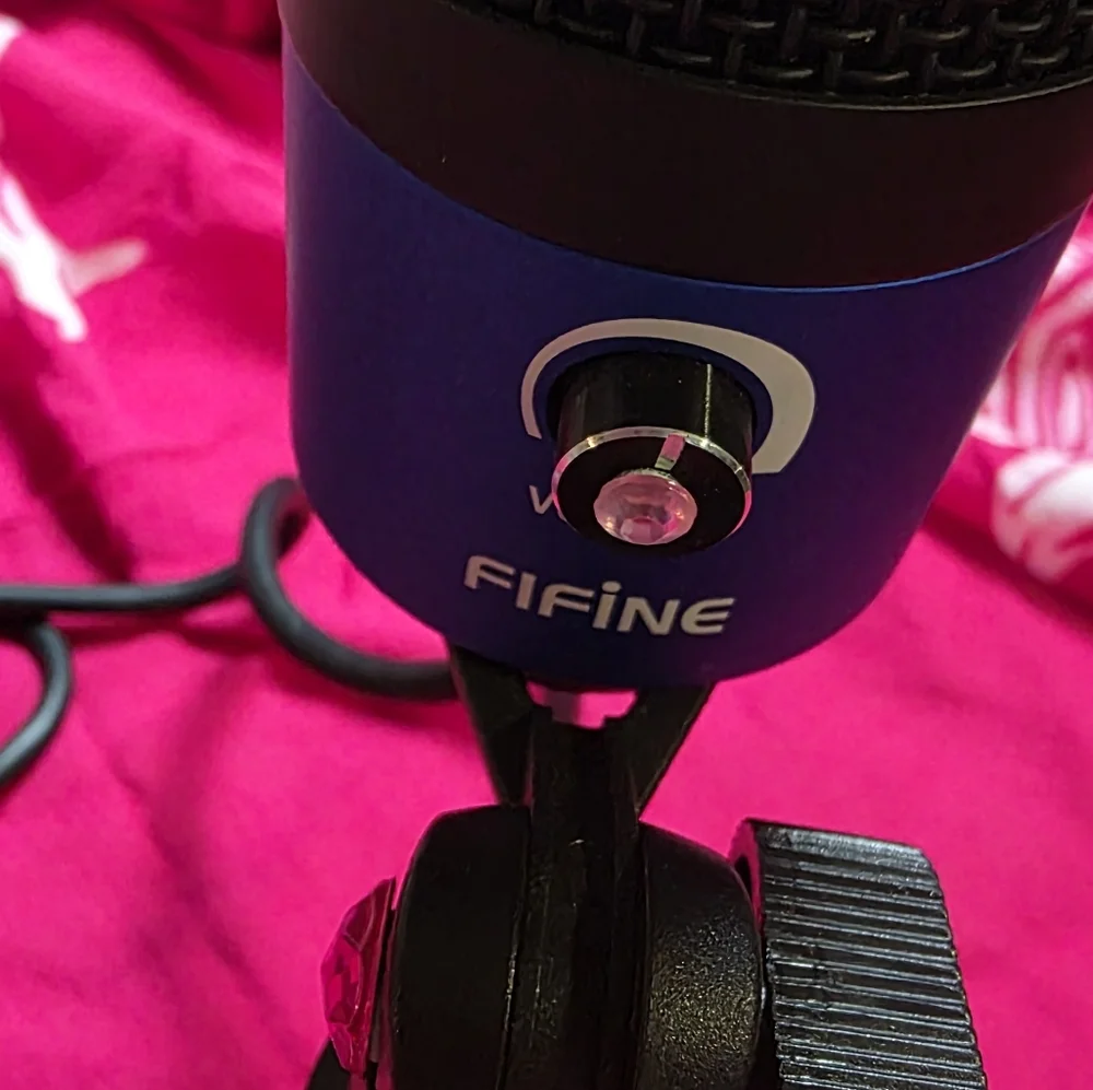 Blue and Black USB Microphone